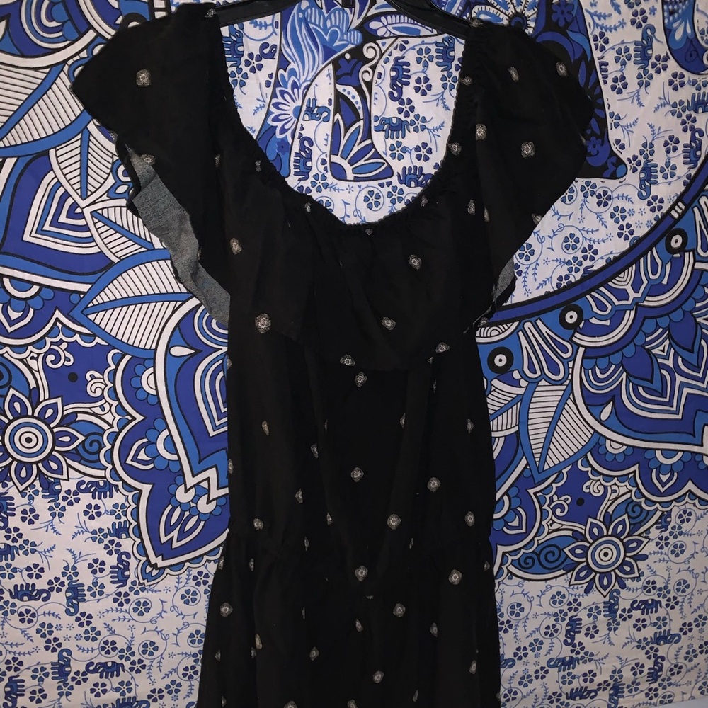 black and white romper